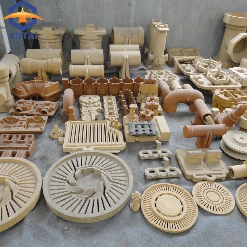 Stacks of cast metal 